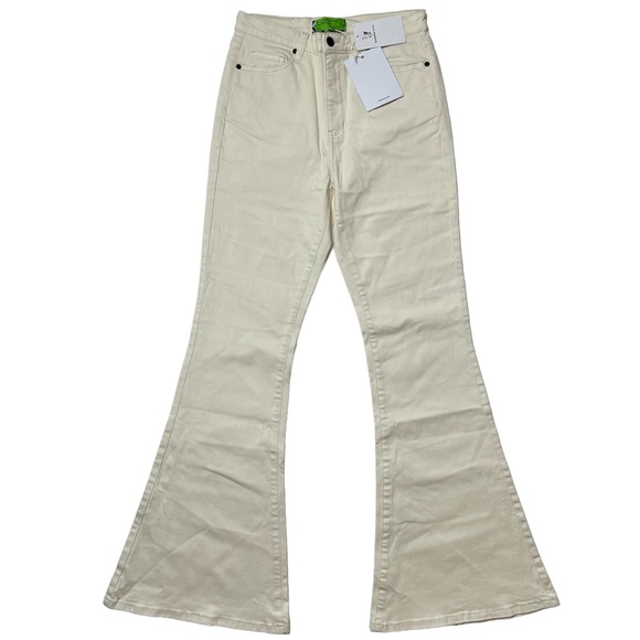 Sandrine Rose size 31 Free People High Waisted Flare Jeans Alpes - Picture 1 of 12